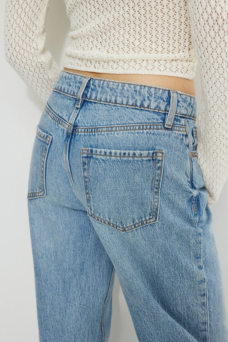Mika Mid Rise Relaxed Straight Leg Jeans