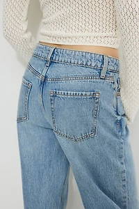 Mika Mid Rise Relaxed Straight Leg Jeans