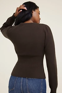 Cardigan à taille cintrée