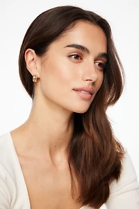 Ensemble de 3 paires d'anneaux d’oreilles massifs