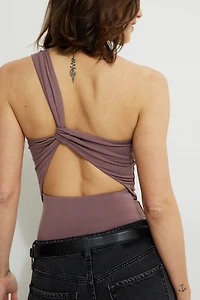 Single Shoulder Jersey Bodysuit