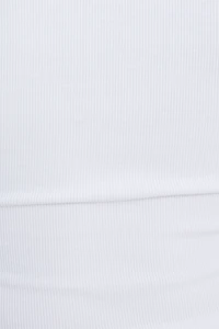 Ribbed Three Quarter Sleeve T Shirt