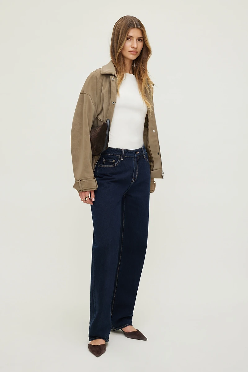 Mika Mid Rise Relaxed Straight Leg Jeans