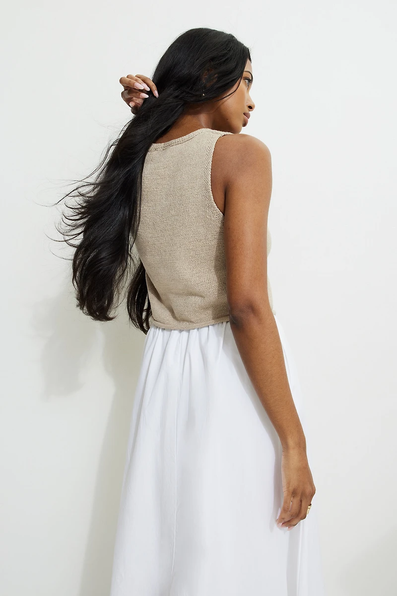Keyhole Knit Vest