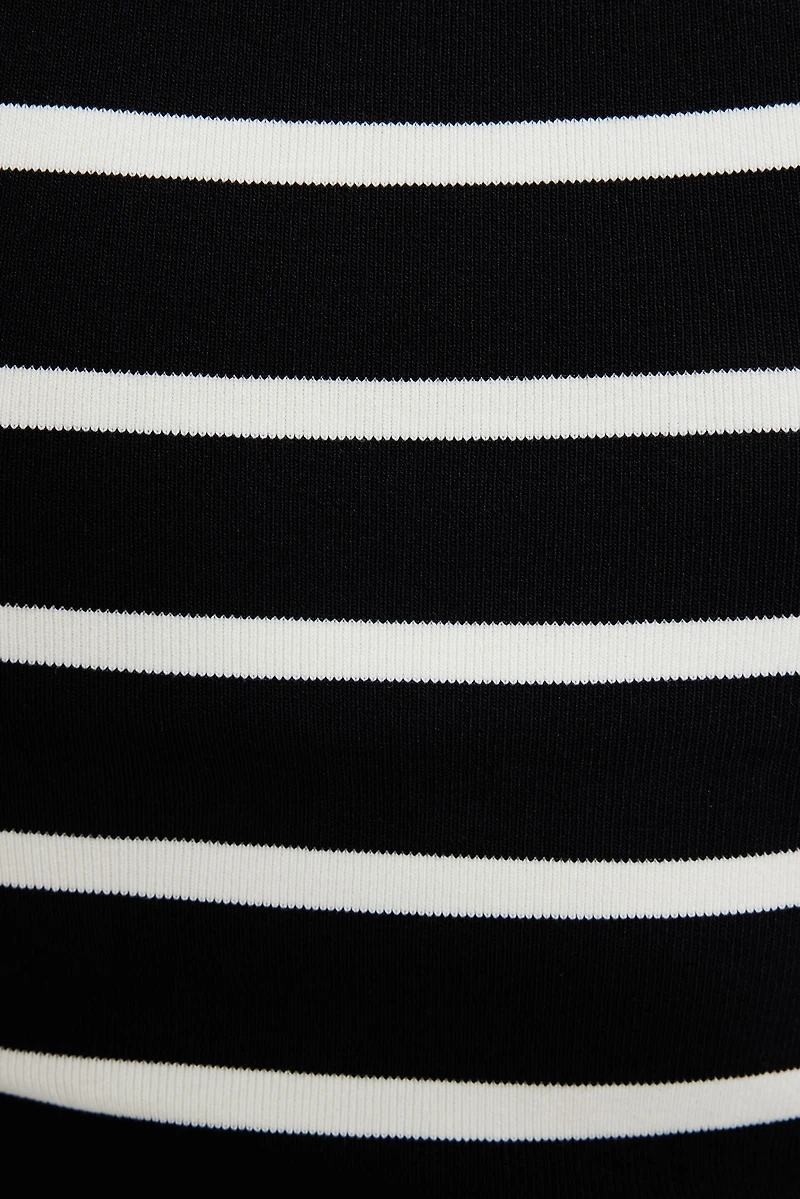 Stretch Rib Rolled Hem Tank