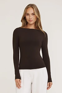 Nola Sculpt Long Sleeve Top