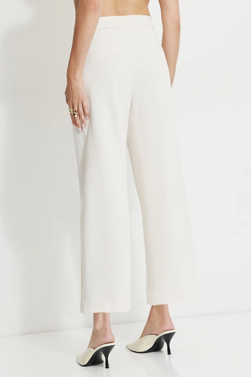 Pantalon à la cheville en crêpe