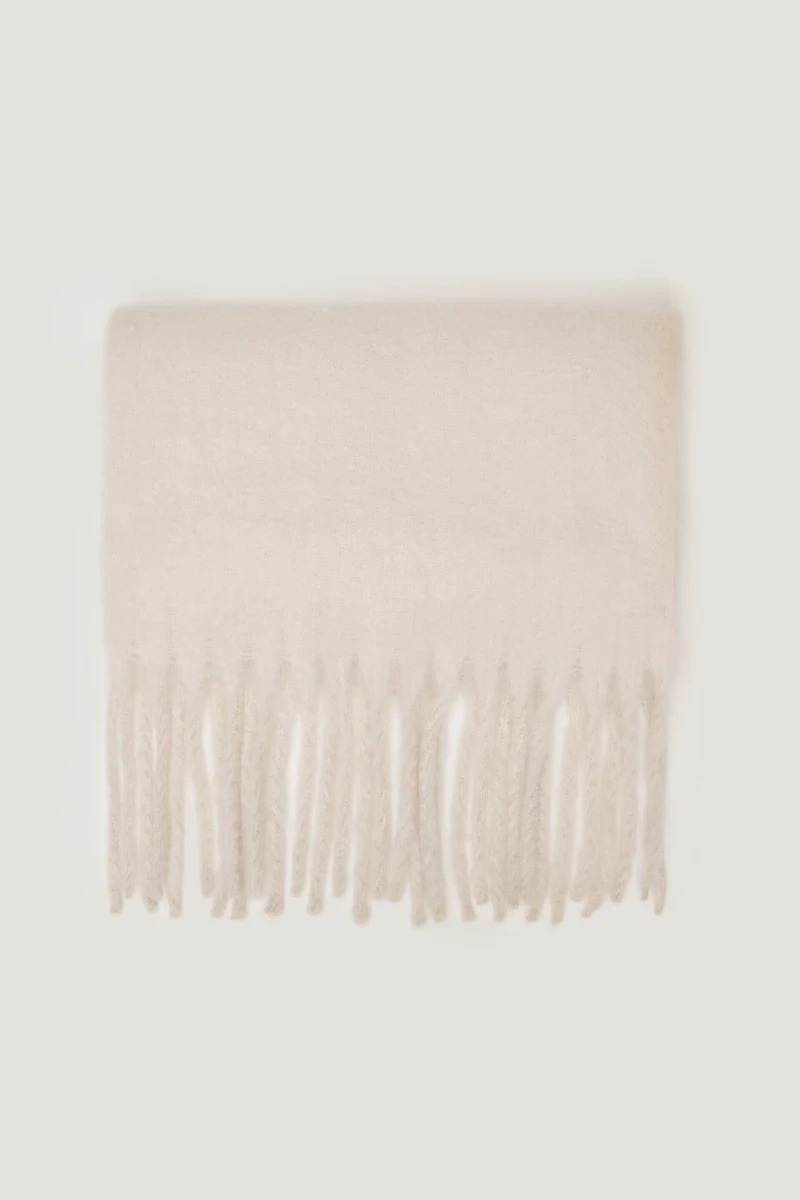 Oversized Fringed Scarf