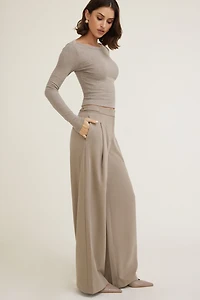 Leni Pleated Wide Leg Pants