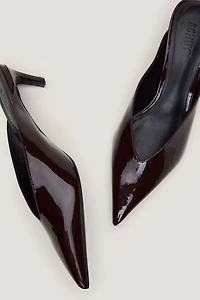 SCHUTZ | Mules vernies à talons hauts Loren