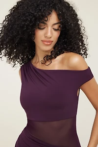 Sheer Sculpt Maxi Dress
