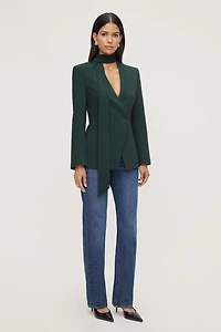 Veston à écharpe décorative