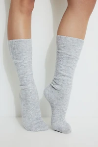 Chaussettes au mollet en mailles torsadées Heavenlyarnᴹᶜ