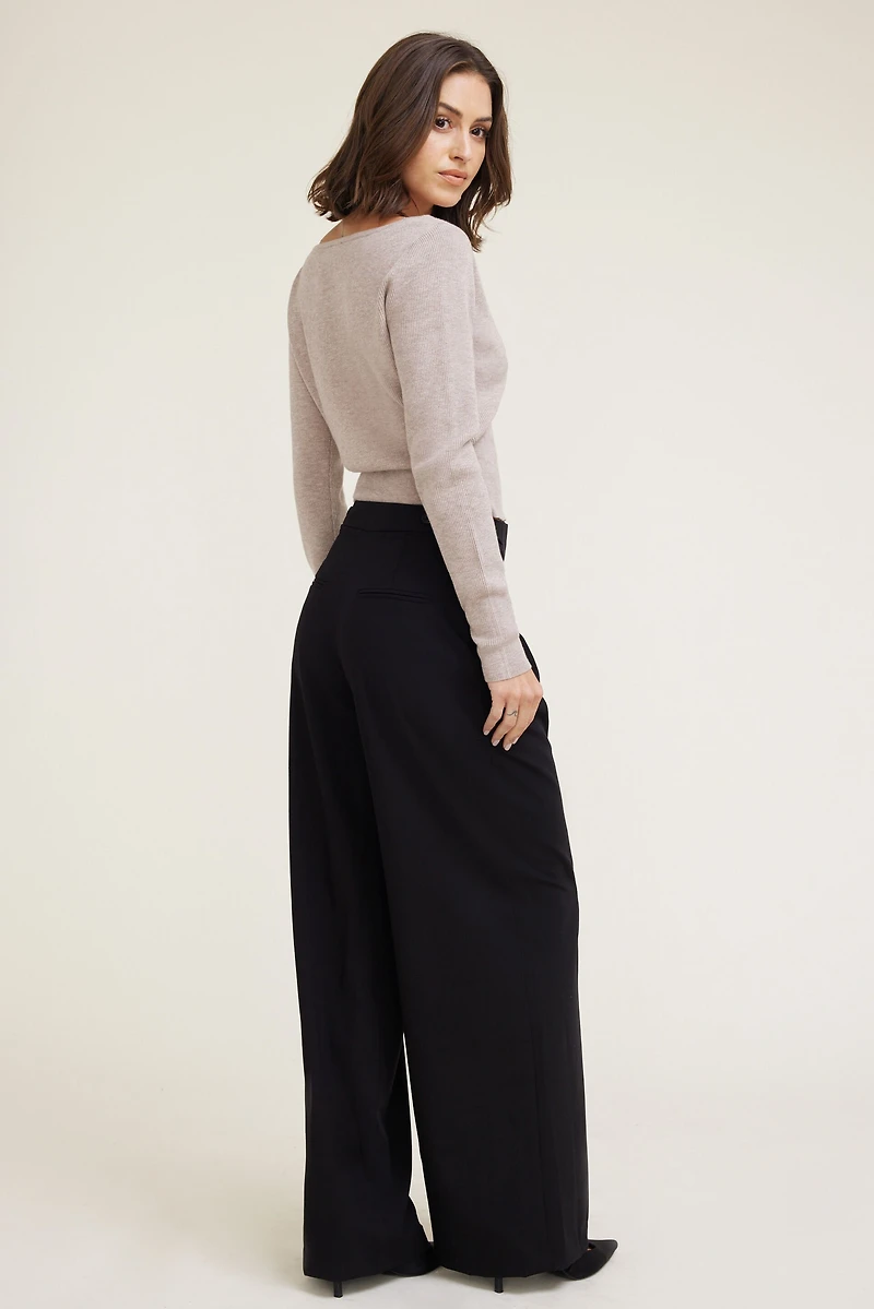 Leni Pleated Wide Leg Pants