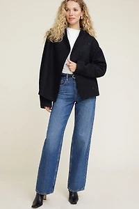 Blouson enveloppant en laine