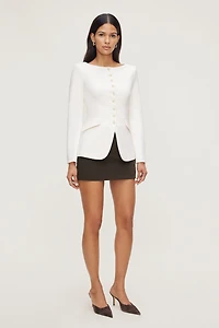 Boat Neck Ponte Blazer