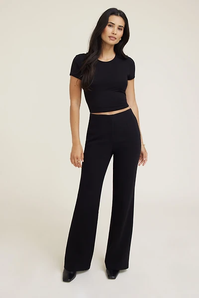 Pantalon ajusté à jambe sem-évasée Stevie
