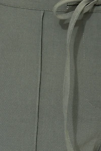 Pantalon à jambe large et cordon nouer