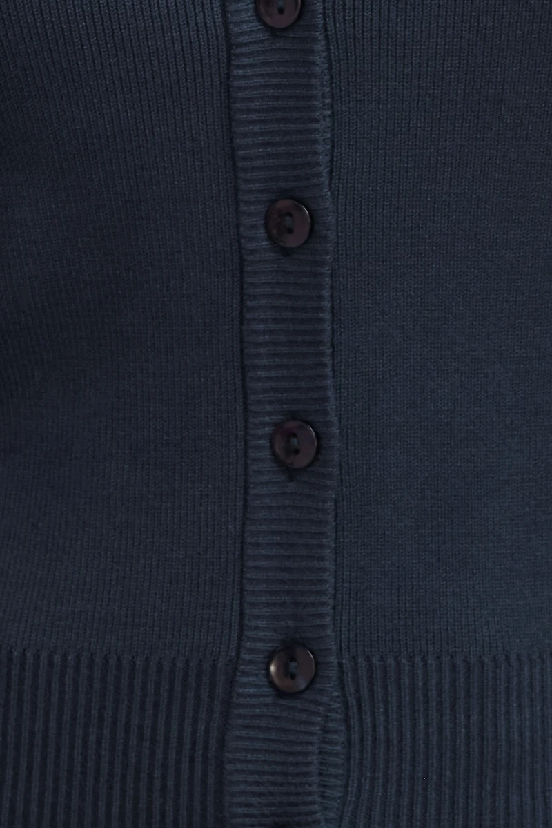 Polo Crewneck Cardigan