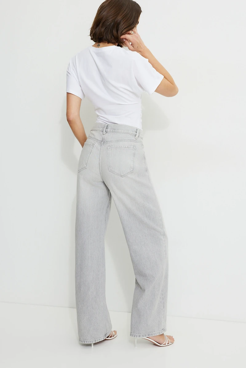 Sydney Mid Rise Baggy Fit Jeans
