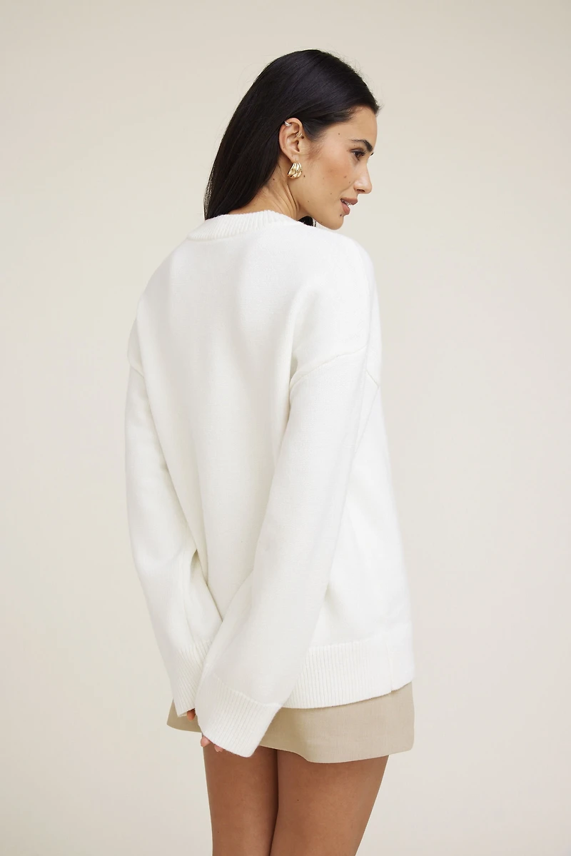 Oversized Crewneck Sweater