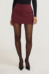 Minijupe-short avec poches à rabat