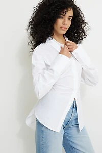 Chemise ample et cintrée en popeline Monroe