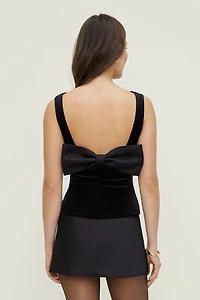 Haut à boucle en velours