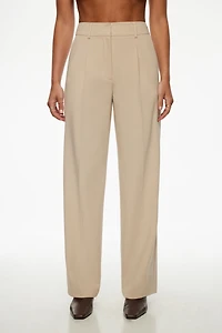 Sofia Pleated Straight Pants