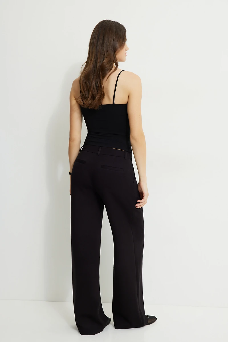 Pantalon à jambe large en scuba Anywear Alex
