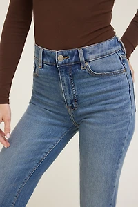 Jean extensible semi-évasé à taille haute Elodie
