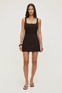 Linen Romper Mini Dress