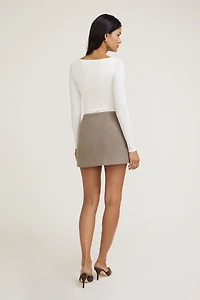Melton Mini Skirt