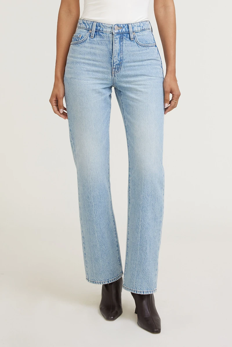 Cara High Rise Straight Leg Jeans