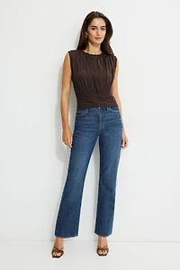 Cinched Mesh Top