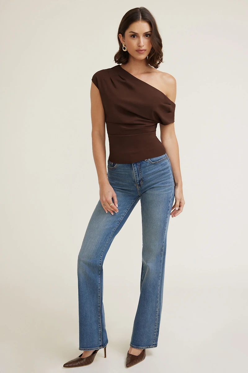 Draped Off Shoulder Top