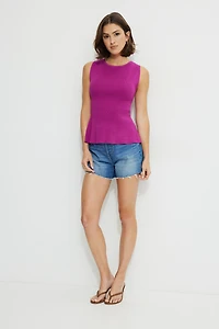 Camisole en tricot à dos ouvert