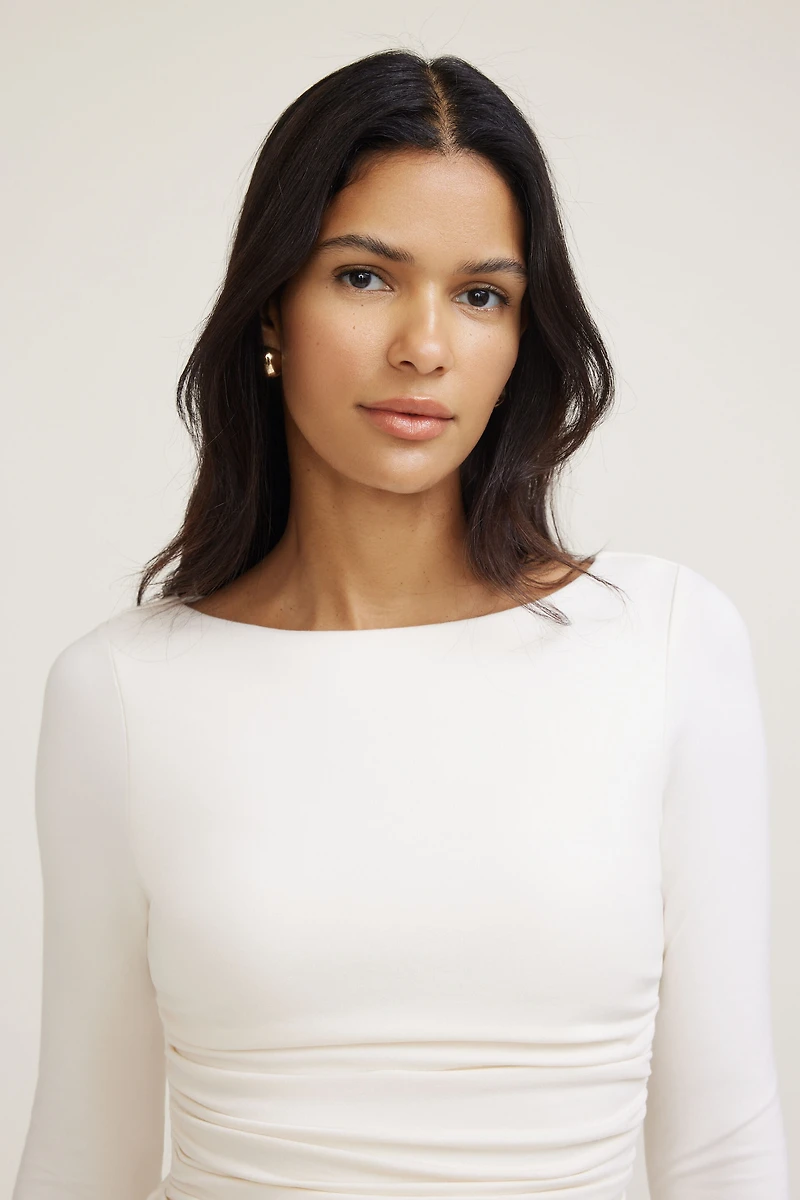 Minirobe doublée en coton-spandex Katia