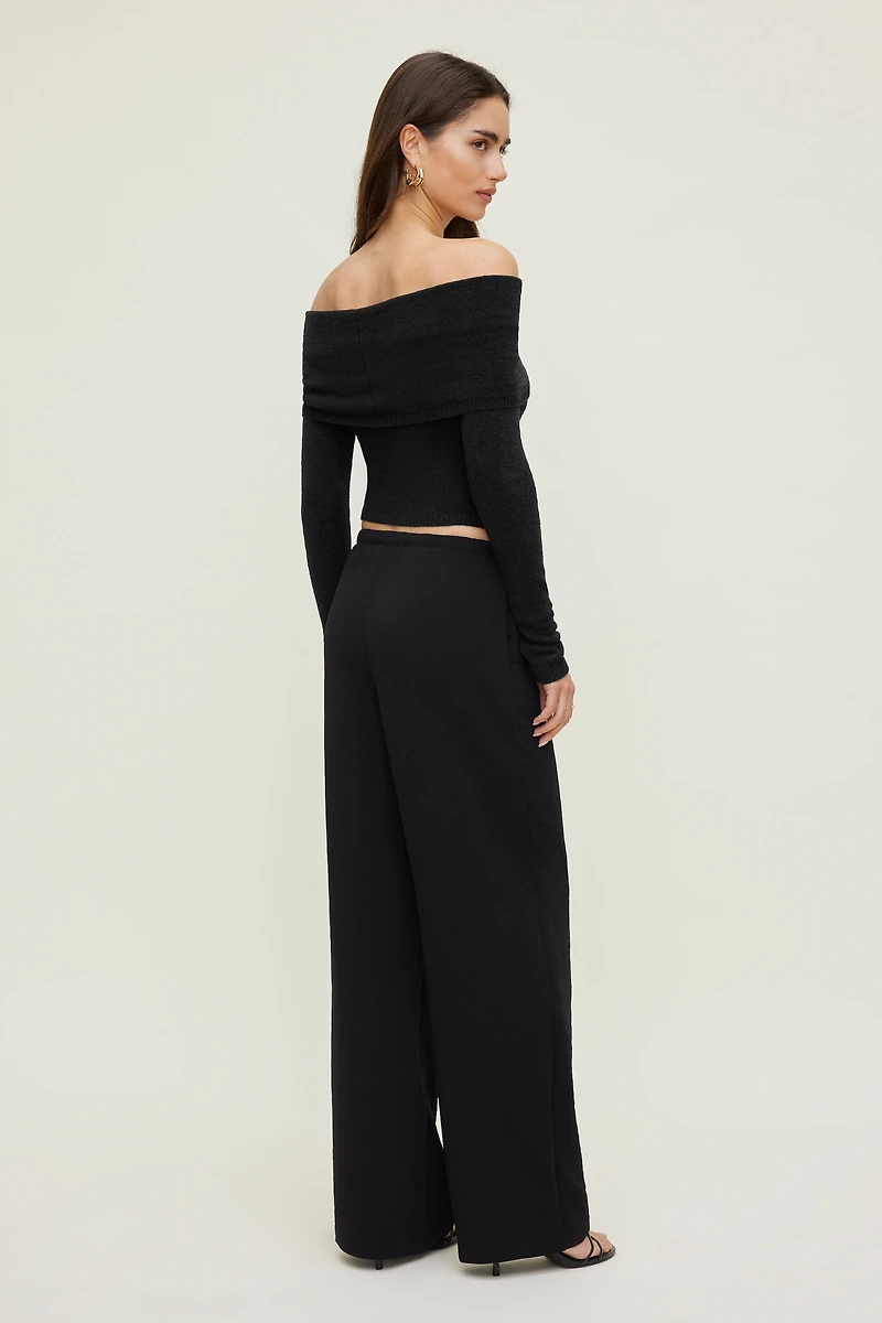 Pantalon fluide à jambe large Leo