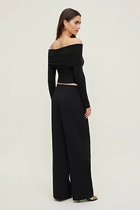 Pantalon fluide à jambe large Leo