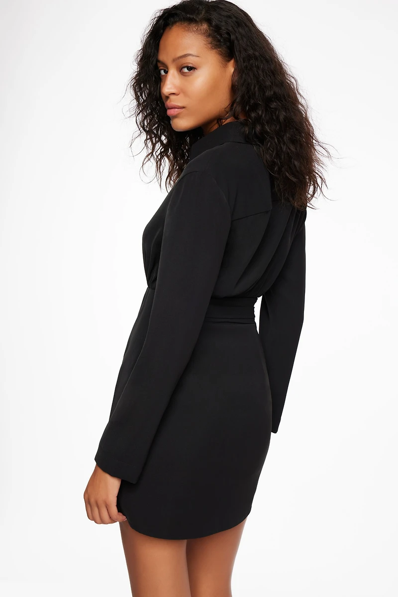 Minirobe-chemise à collet