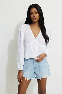 Balloon Sleeve Blouse