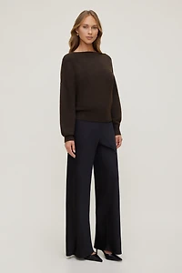 Pantalon en satin à jambe large Izzy