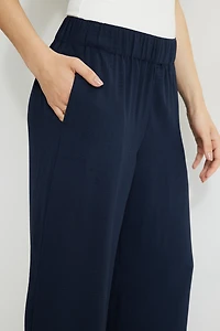 Wide Leg Pull On Pants