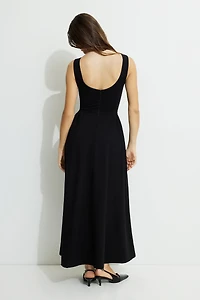 Iris Flared Ponte Maxi Dress