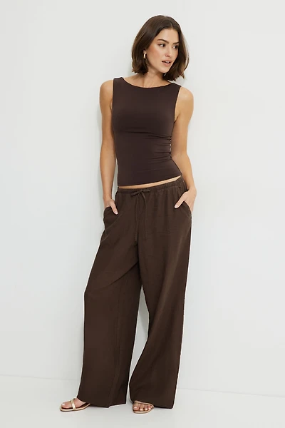 Leo Wide Leg Linen Pants