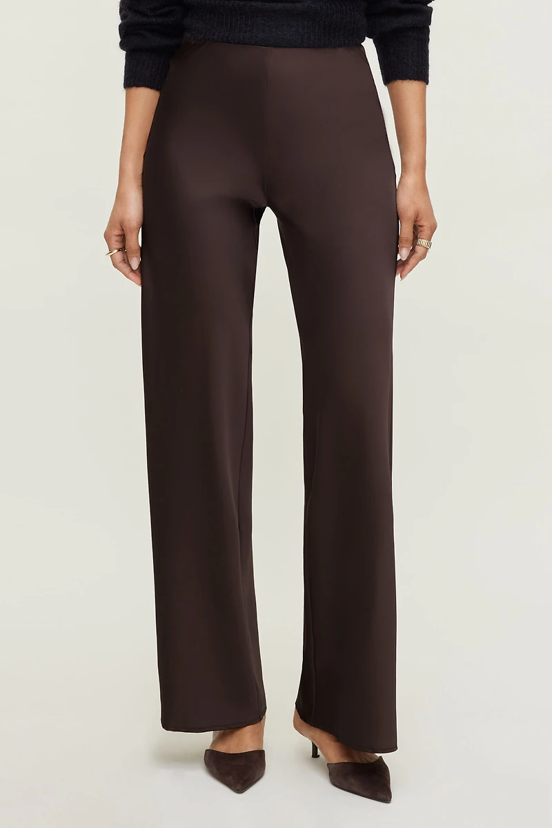 Wide Leg Satin Pants