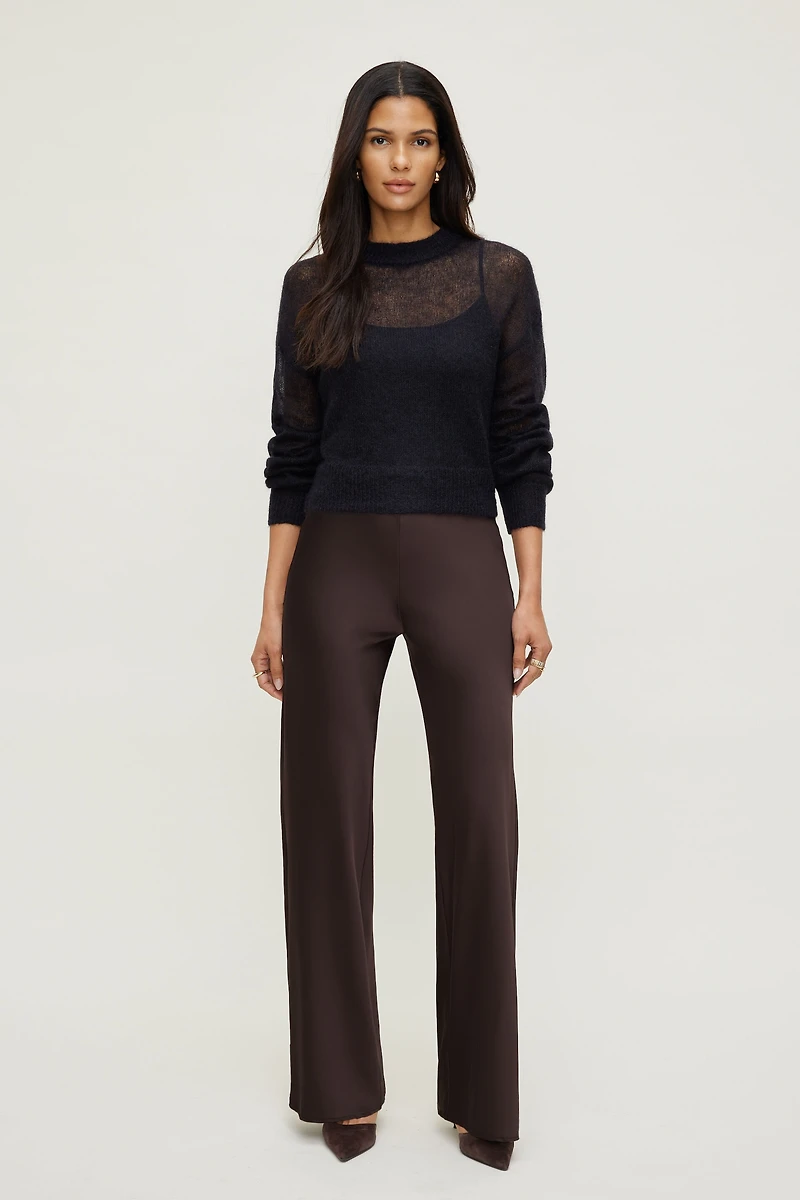 Wide Leg Satin Pants