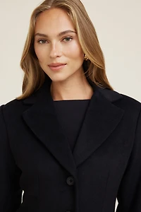 Cinched Wool Coat