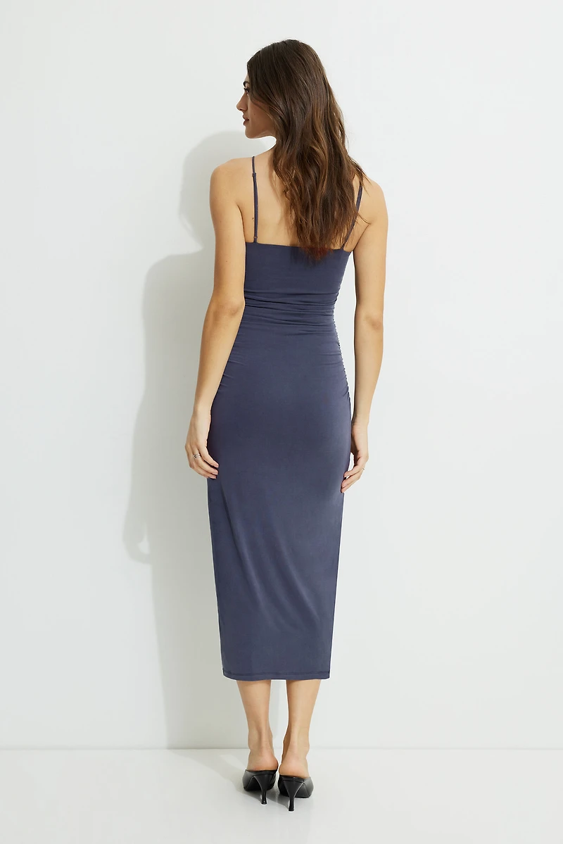 Ines Ruched Jersey Maxi Dress